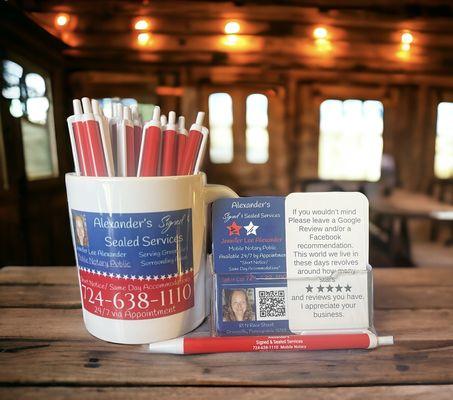 Alexander’s Signed & Sealed Services