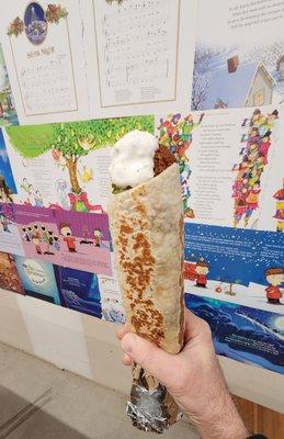 Really good falafel sandwich