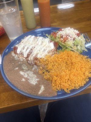Enchiladas lunch