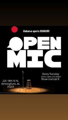 Comedy night Tuesday night