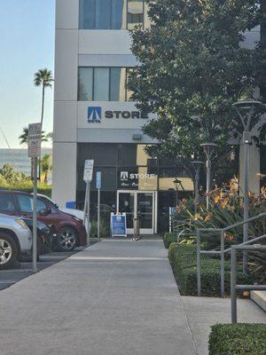 Entrance to the building.