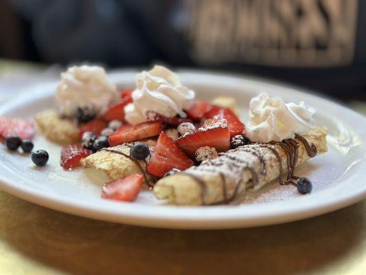 The Parisian--fruit crêpes