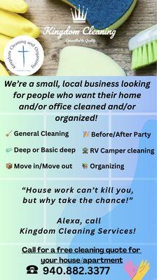 Kingdom Cleaning and Organizing Services