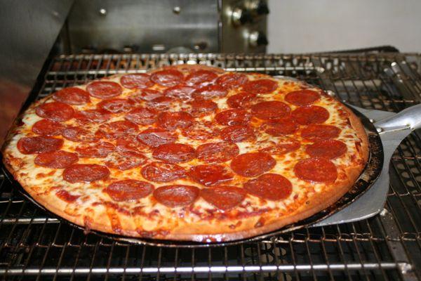 Pepperoni and Chill! Try our Double Play which is 2 layers of pepperoni and cheese