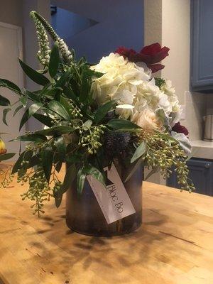 Fantastic surprise today! Received an arrangement from Blac Bo!