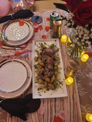 Romantic dinner catering