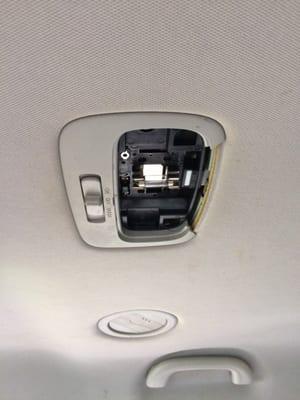 Missing some light cover.