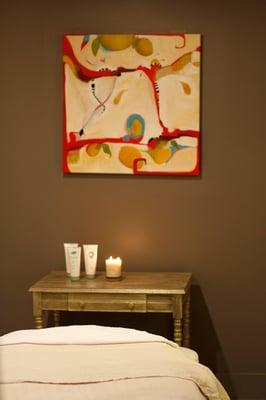 Facials, massage and body treatments.