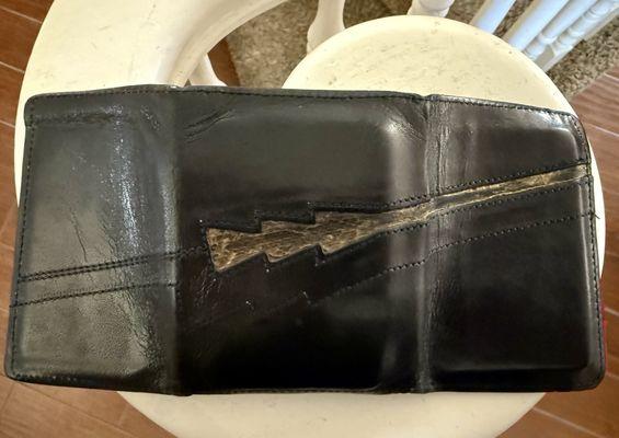 Rattlesnake wallet. 8 years old.