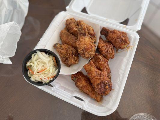 Half and half soy garlic and spicy (10 piece)