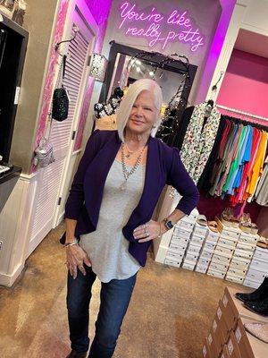 Magic Blazer in Purple