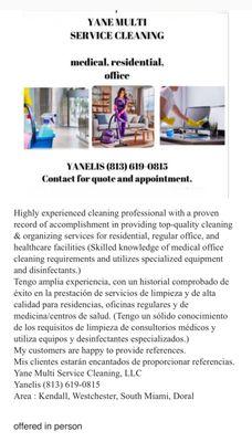 Yane Multi Service Cleaning