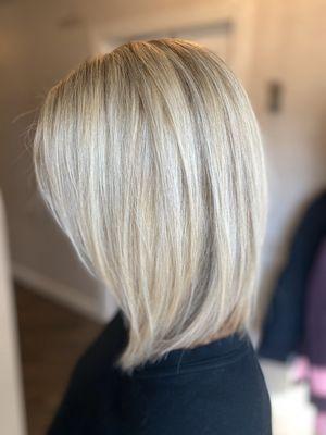 Bright blonde going into spring!