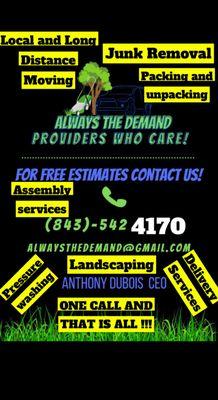 Always The Demand Moving and Storage