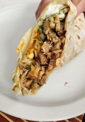 Chicken burrito