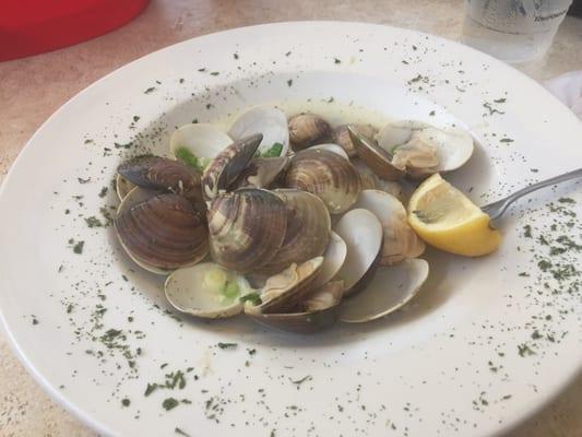 Steamed clams are incredible!