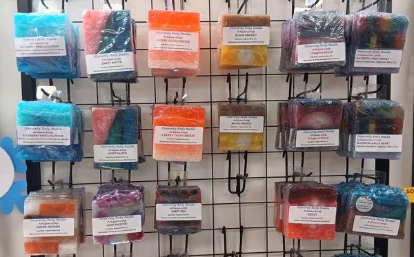 I make a wide variety of all natural, hand crafted soaps in a variety of delicious scents.