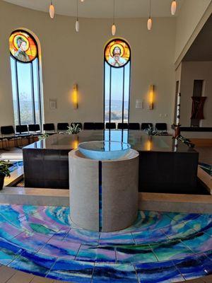 Baptismal Font and pool for full body immersion!
