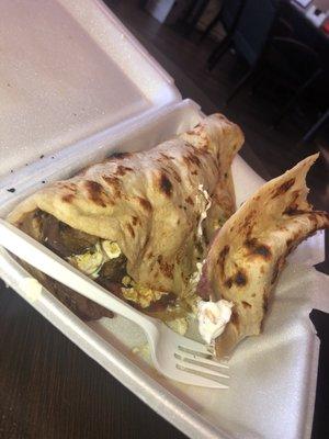 Baleadas de carne asada