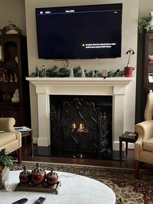 We have heat and a beautiful flame!