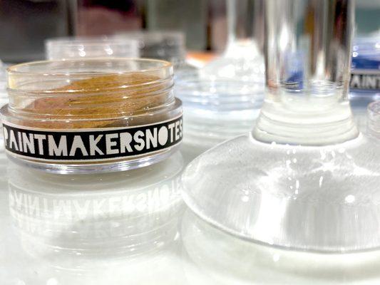 Pigments, Mullers, Palette Knives, and Binders are provided on-site.