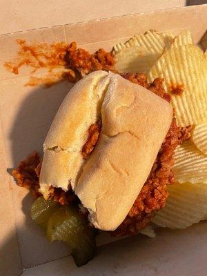 GF & vegan sloppy joe