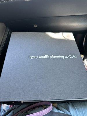 Our completed trust binder.