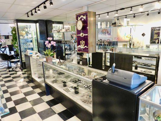 Front counter of Stevens and cross cosmetics