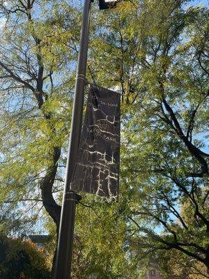 Worn and discolored signs