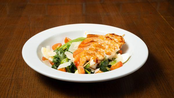 House Salad with extra Grilled Shrimp