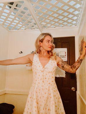 The width of the room