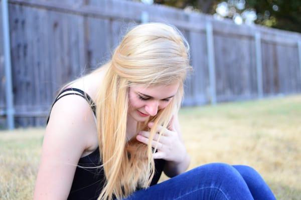 From chocolate brown melting into purple to this beautiful blonde! Not done in one day! Didn't want to compromise her beautiful hair.