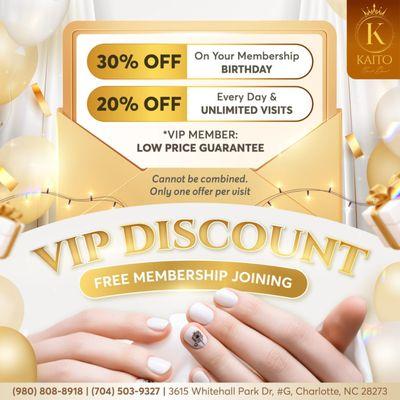 -
Become a VIP member for free and enjoy exclusive benefits