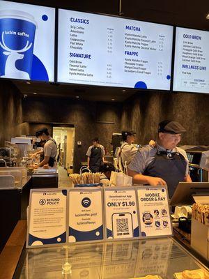 You order completely via your phone