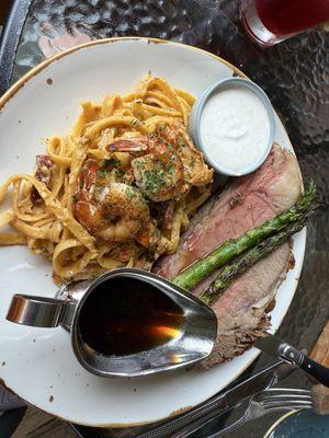 Special: Prime Rob with Cajun Alfredo