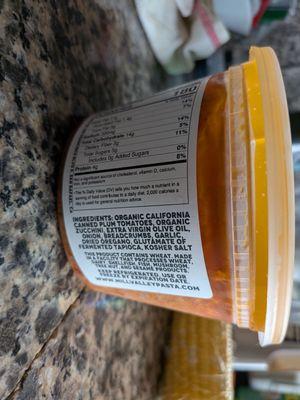 Sugo Oreganata ingredients