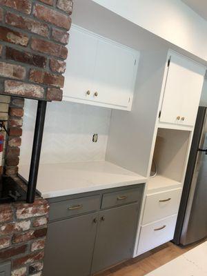 Before was oak and now has a beautiful coat on it