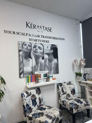 Coffee bar and kerastase treatment