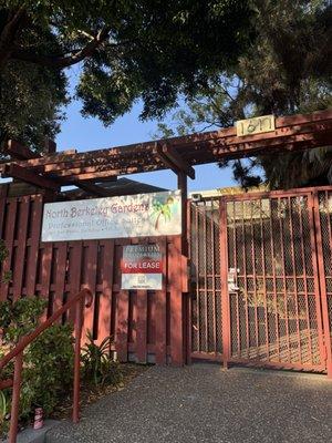 street parking in front of this gate