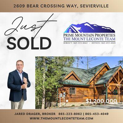 Just Sold by Broker, Jared Drager with The Mount LeConte Team Prime Mountain Properties