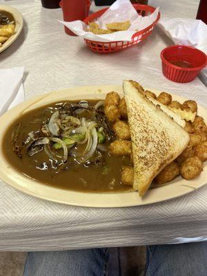 Wednesday special. Hamburger steak and was very very good.