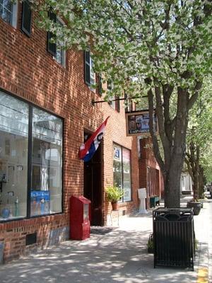 We are housed in an 1820 Brick Federal home that evolved over time into a beautiful shop on the ground floor.