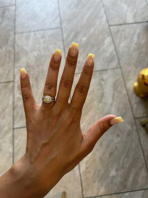 Acrylic fill with French tip