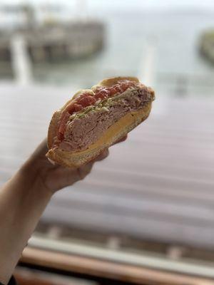 Honey turkey sandwich