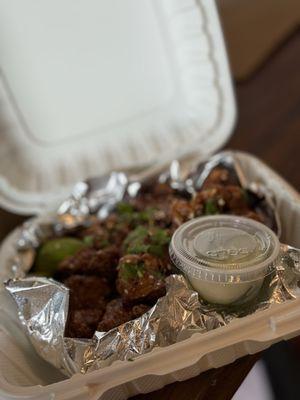 Sticky Icky Popcorn Chicken