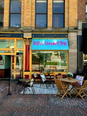 Right in Monument Square so they made sure to come early so that they didn't disrupt my business or my neighbors!