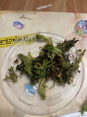 That is not lettuce taste rotten crazy how they'll serve u that just so they can sell