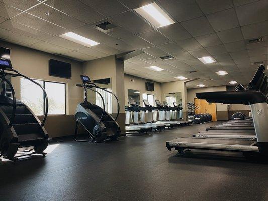 Upstairs cardio area