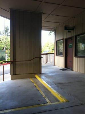 Lead up to the office which is on the 2nd floor