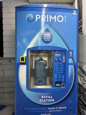 They have a refill water station here!